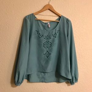 Turquoise blouse